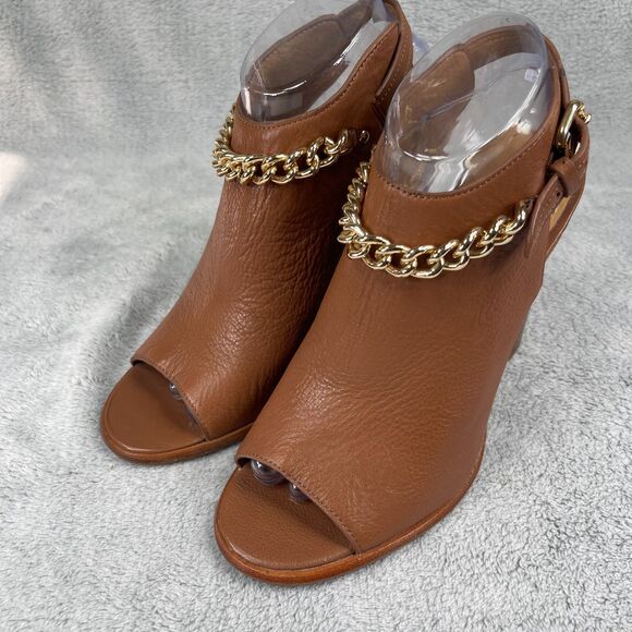 Coach Leanna Soft Milled LHTR Womens Slingback 8.5B Saddle Heeled Sandals A7842 - Picture 1 of 14